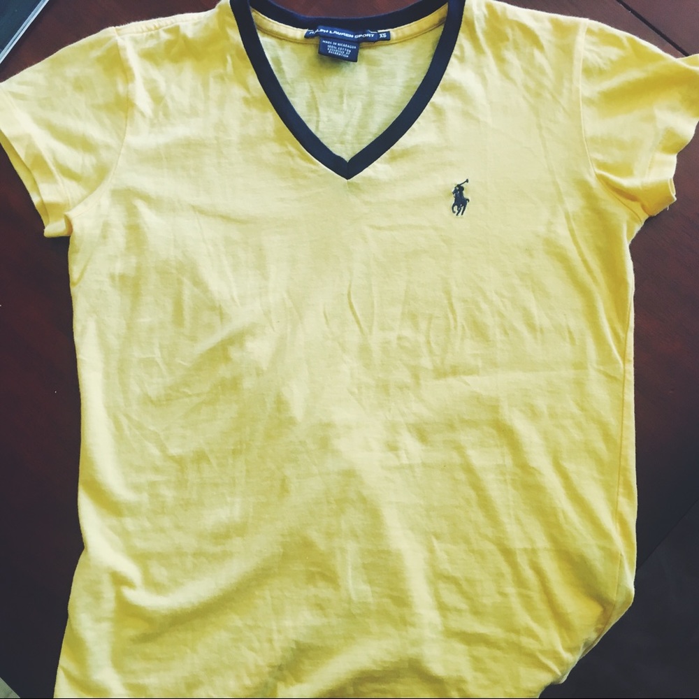 Ralph Lauren Sport yellow short sleeve tee sz XS